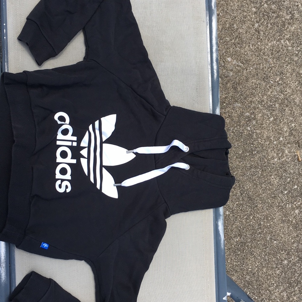 Black Adidas crop top size xs